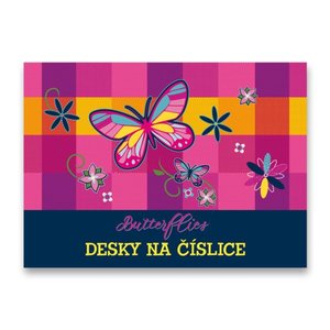 Desky na číslice Motýli-1